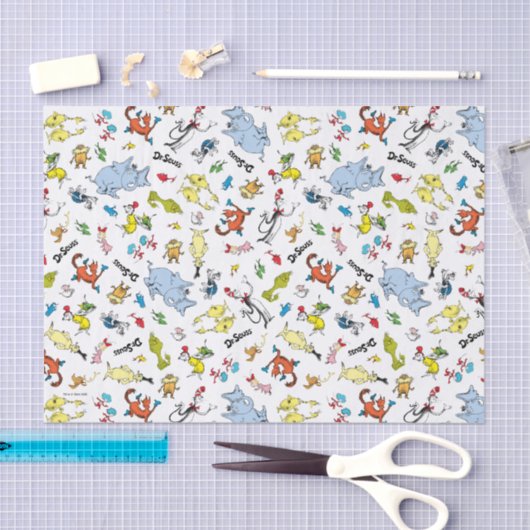 De wereld van Dr. Seuss Pattern Tissuepapier (Craft)