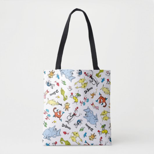 De wereld van Dr. Seuss Pattern Tote Bag (Voorkant)