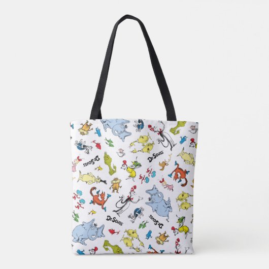De wereld van Dr. Seuss Pattern Tote Bag (Achterkant)