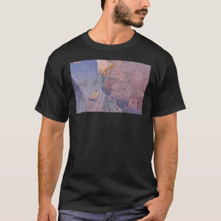de wereld van edena, berg, cliff, monumental,com t-shirt