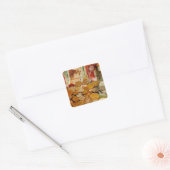 De Wereld van Geld Vierkante Sticker (Envelop)
