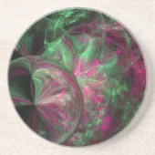 De wereld van groene en roze Onderzetters (Voorkant)