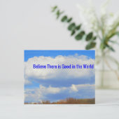 De wereld van het goede briefkaart (Staand voorkant)