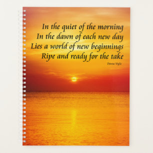 De wereld van het nieuwe begin planner