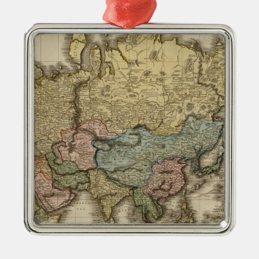 De wereld van Mercator, oostelijk deel Metalen Ornament (Voorkant)