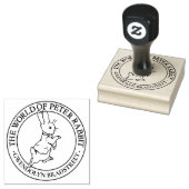 De wereld van Peter Rabbit Wood Art Stamp Rubberstempel (Gestempeld)
