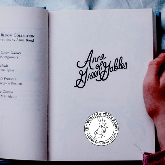 De wereld van Peter Rabbit Wood Art Stamp Rubberstempel