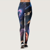 De wereld van planeten en sterren leggings (Achterkant)