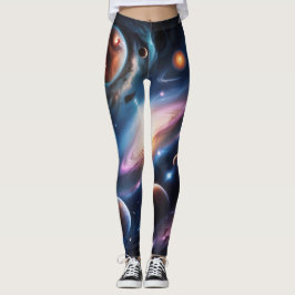 De wereld van planeten en sterren leggings
