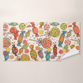 De wereld van snoep. badhanddoek (Badhanddoek)