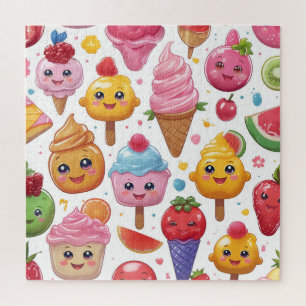 De wereld van snoep legpuzzel