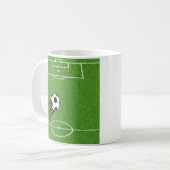 De wereld van voetbal gepersonaliseerde mok (Voorkant links)