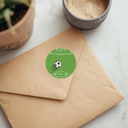 De Wereld van Voetbalsticker Ronde Sticker