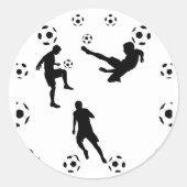 De Wereld van Voetbalsticker Ronde Sticker (Voorkant)