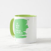 DE WERELD VERANDEREN EN VERANDEREN MOK (Voorkant links)