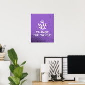 DE WERELD VERANDEREN EN VERANDEREN POSTER (Thuiskantoor)