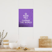 DE WERELD VERANDEREN EN VERANDEREN POSTER (Keuken)