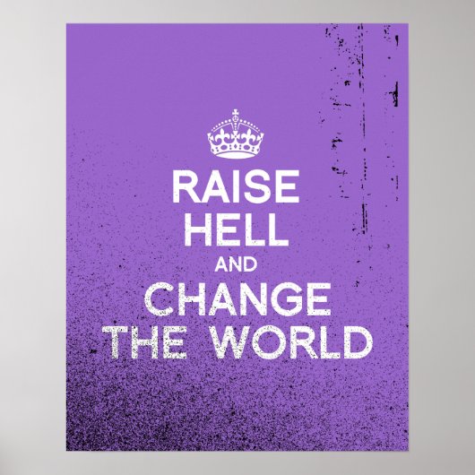 DE WERELD VERANDEREN EN VERANDEREN POSTER (Voorkant)