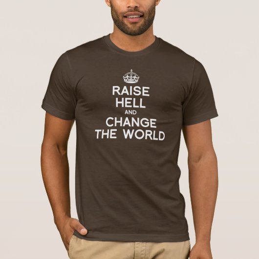 DE WERELD VERANDEREN EN VERANDEREN T-SHIRT (Voorkant)