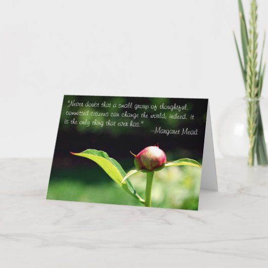 De wereld veranderen kaart (Voorkant)