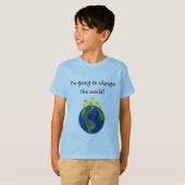 De wereld veranderen t-shirt (Voorkant volledig)