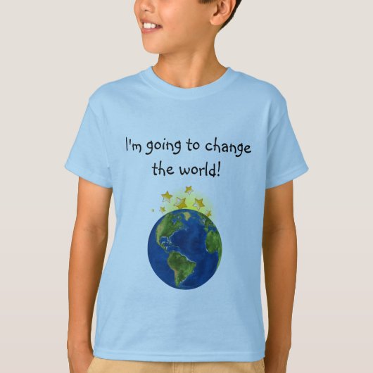 De wereld veranderen t-shirt (Voorkant)