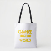 De wereld veranderen tote bag (Voorkant)