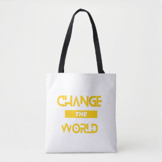 De wereld veranderen tote bag