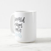 De wereld verandert wanneer het de sterren laat zi koffiemok (Voorkant links)