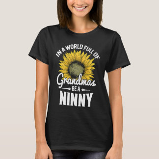 De wereld vol met oma's is een neger t-shirt