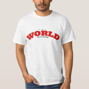 De wereld vol Mysteries vet typografie unisex T-shirt