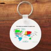 De wereld volgens Amerikanen Sleutelhanger (Voorkant)