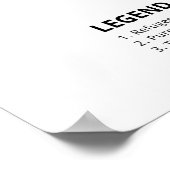 De wereld volgens Australië Poster (Hoek)