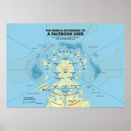 De wereld Volgens een Facebook-gebruiker Poster