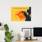 De wereld volgens het oude China Poster (Thuiskantoor)