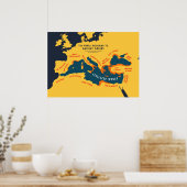 De wereld volgens oude Grieken Poster (Keuken)