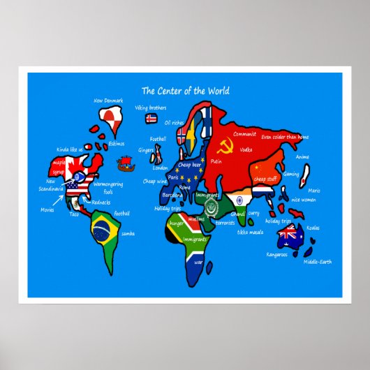 De wereld volgens Scandinavians Poster (Voorkant)