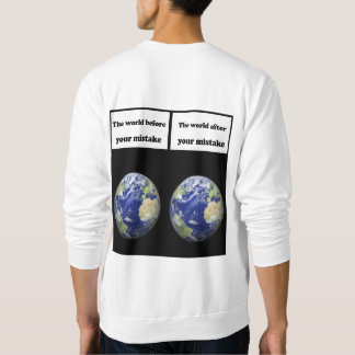 De wereld voor je fout, na je fout trui