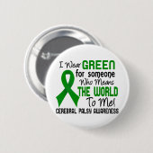De wereld voor mij 2 Cerebrale Palsy Ronde Button 5,7 Cm (Voorkant /achterkant)