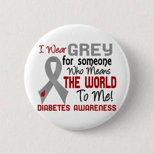 De wereld voor mij 2 diabetes ronde button 5,7 cm