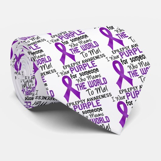 De wereld voor mij 2 epilepsie stropdas (Opgerold)