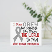 De wereld voor mij 2 hersenkanker briefkaart (Staand voorkant)