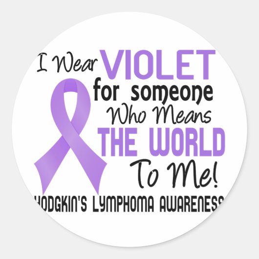 De wereld voor mij 2 Hodgkin-lymfoom Ronde Sticker (Voorkant)