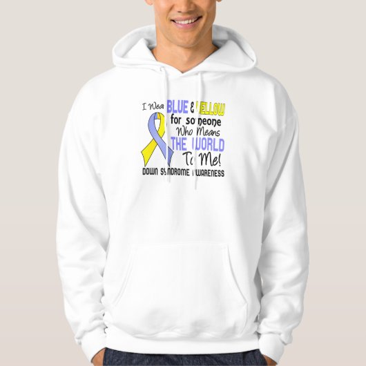 De wereld voor mij 2-laagsyndroom hoodie (Voorkant)