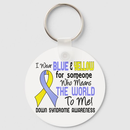 De wereld voor mij 2-laagsyndroom sleutelhanger (Voorkant)