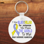 De wereld voor mij 2-laagsyndroom sleutelhanger (Voorkant)