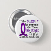 De wereld voor mij Anorexia Ronde Button 5,7 Cm (Voorkant /achterkant)