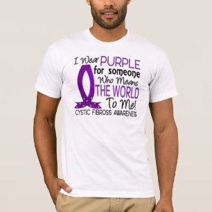 De wereld voor mij betekent cystische fibrose t-shirt