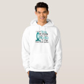 De wereld voor mij is ovariumkanker hoodie (Voorkant volledig)
