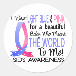 De wereld voor mij neigen ronde sticker